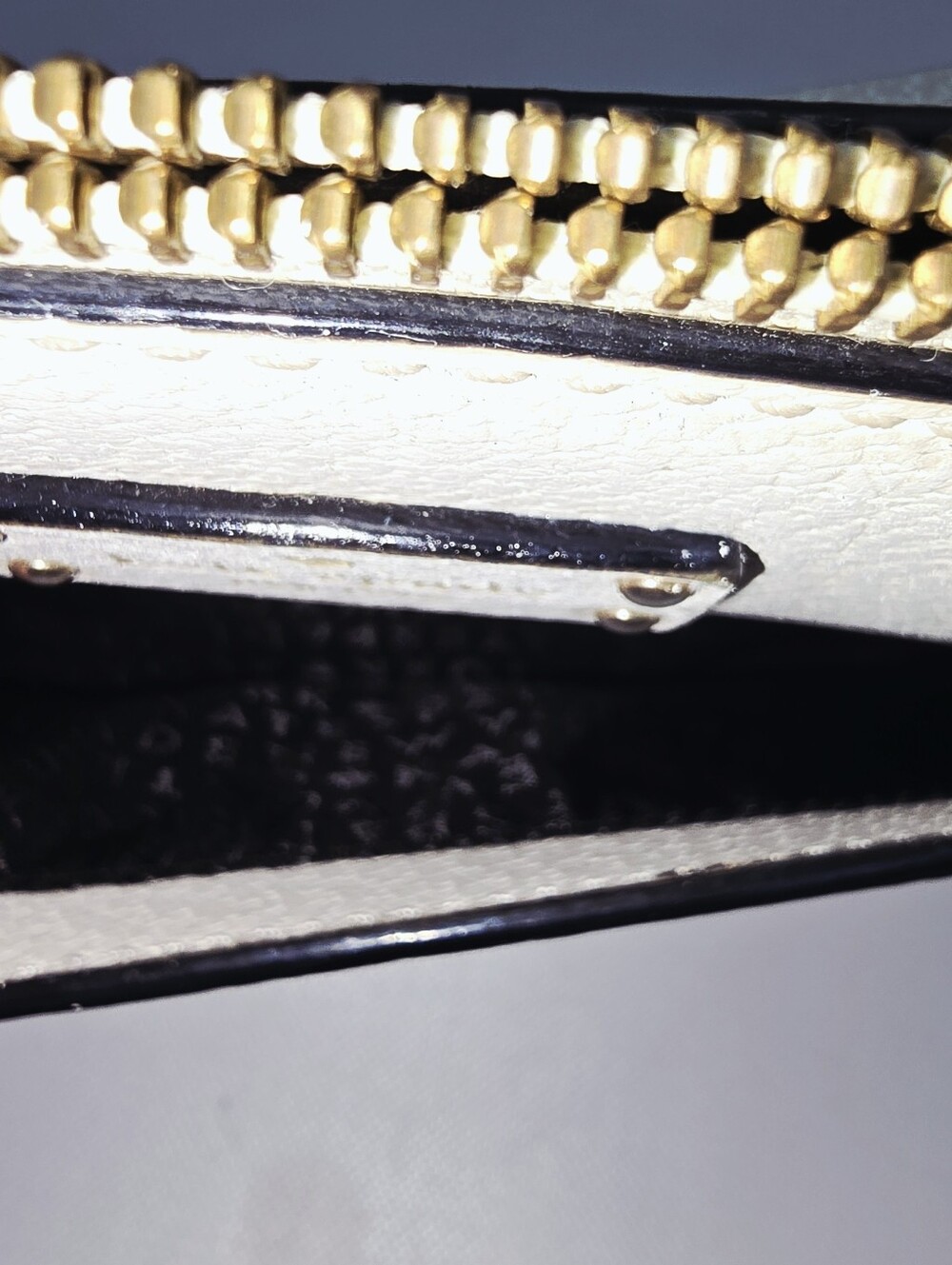 Kate Spade New York Black Cream Leather Colorblock Crossbody Bag - Picture 9 of 12
